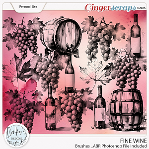 Fine Wine Brushes by Ilonka's Designs