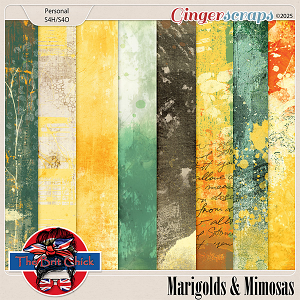Marigolds & Mimosas Artsy Papers By The Brit Chick