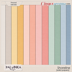 Shoreline Solid Papers by Palvinka Designs