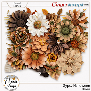 Gypsy Halloween - Flowers - by Neia Scraps