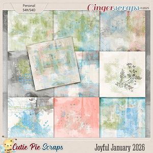 Joyful January 2026 Painted Papers