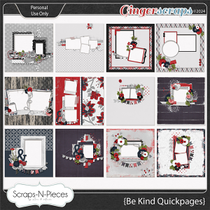 Be Kind Quickpages by Scraps N Pieces