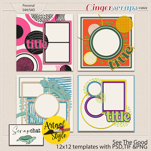 See The Good Template Set by ScrapChat Designs and Artgal Style