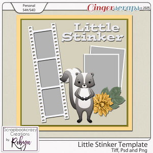 Little Stinker Template by Scrapbookcrazy Creations