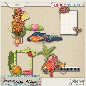 Splashin' Cluster Pack from Designs by Lisa Minor