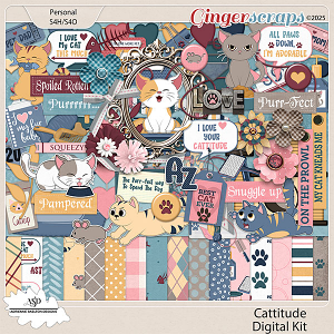 Cattitude Kit by Adrienne Skelton Designs 