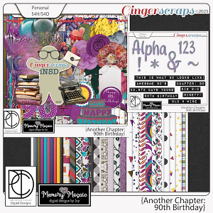 Another Chapter: 90th Birthday by Memory Mosaic & Polka Dot Chicks
