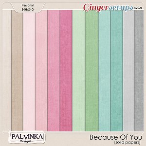 Because Of You Solid Papers by Palvinka Designs