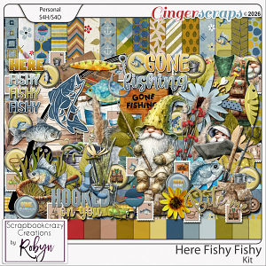 Here Fishy Fishy Kit by Scrapbookcrazy Creations