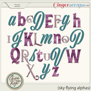 Sky Flying Alphas by Chere Kaye Designs