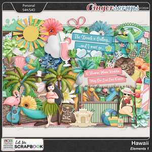 Hawaii-1 Elements by Let Me Scrapbook