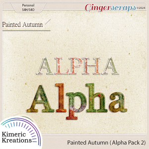 Painted Autumn Alpha Pack 2 by Kimeric Kreations