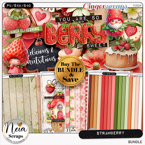 Strawberry - Bundle - by Neia Scraps