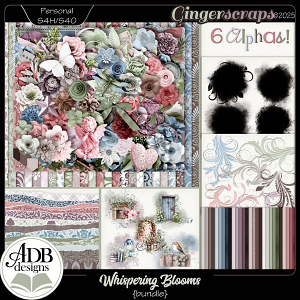 Whispering Blooms Bundle by ADB Designs