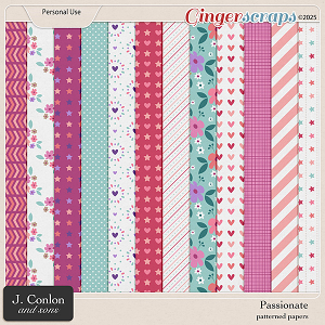 Passionate Patterned Papers by J. Conlon and Sons