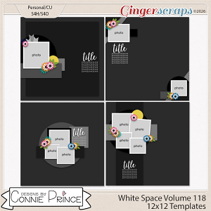 White Space Volume 118 - 12x12 Temps (CU Ok) by Connie Prince