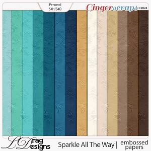 Sparkle All The Way: Embossed Papers by LDragDesigns