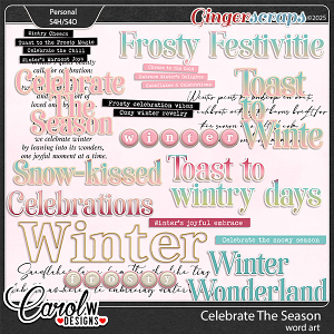 Celebrate The Season-Word art