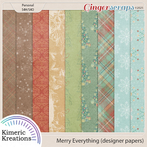Merry Everything Designer Papers by Kimeric Kreations