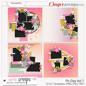 Pic Day - Templates VOL-7 - by Neia Scraps