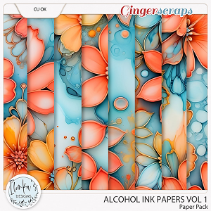 CU Alcohol Ink Papers Vol 1 by Ilonka's Designs