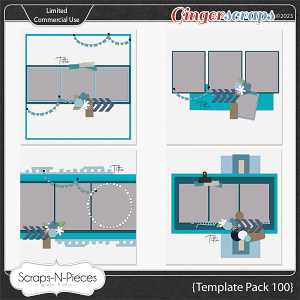 Template Pack 100 by Scraps N Pieces  