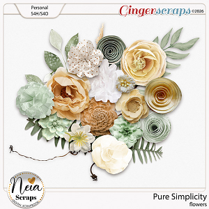 Pure Simplicity - Flowers - by Neia Scraps