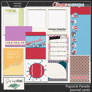 Popsicle Parade Journal Cards by ScrapChat Designs
