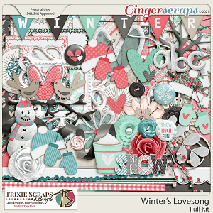 Winter's Lovesong Full Kit by Trixie Scraps Designs