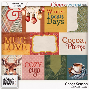 Cocoa Season Journal Cards by Aimee Harrison Cocoa Season Journal Cards by Aimee Harrison