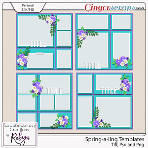 Spring-a-ling Templates by Scrapbookcrazy Creations