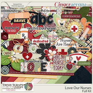 Love Our Nurses Full Kit by Trixie Scraps Designs