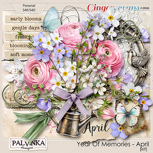 Year Of Memories - April Kit by Palvinka Designs