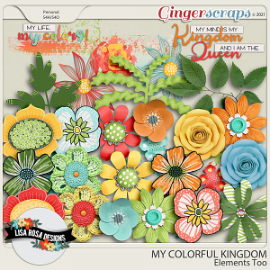My Colorful Kingdom Elements Too by Lisa Rosa Designs