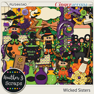 Wicked Sisters KIT by Heather Z Scraps