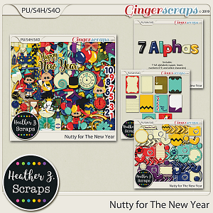 Nutty for The New Year BUNDLE by Heather Z Scraps