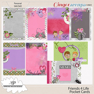 Friends 4 Life Pocket Cards- By Adrienne Skelton Design 