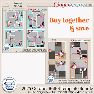 2025 October Buffet Template Bundle by Miss Fish 2025 October Buffet Template Bundle by Miss Fish