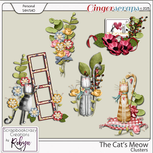 The Cats Meow Clusters by Scrapbookcrazy Creations