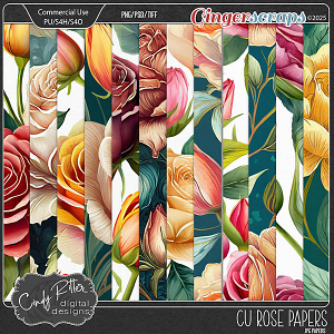 Rose Papers [CU] by Cindy Ritter 
