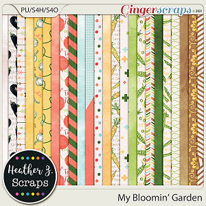 My Bloomin' Garden PAPERS by Heather Z Scraps