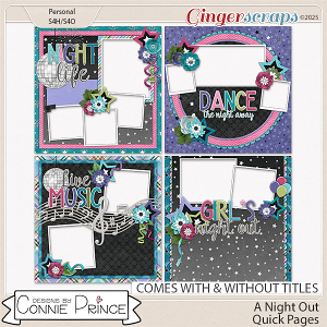 A Night Out - Quick Pages by Connie Prince