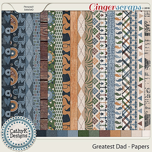 Greatest Dad - Papers by CathyK Designs