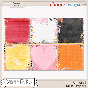 Bee Kind - Messy Papers by Connie Prince