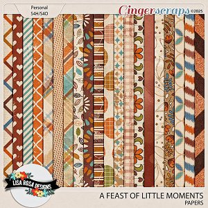 A Feast Of Little Moments - Papers by Lisa Rosa Designs
