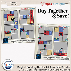 Magical Building Blocks 3-4 Bundle by Miss Fish