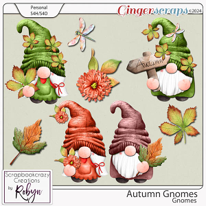 Autumn Gnomes by Scrapbookcrazy Creations