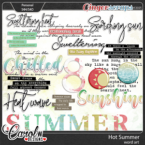 Hot Summer-Word art