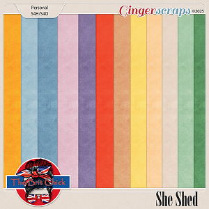 She Shed Solid Papers By The Brit Chick