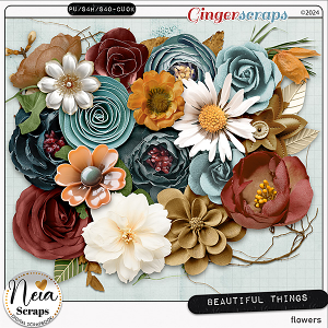 Beautiful Things - Flowers - by Neia Scraps